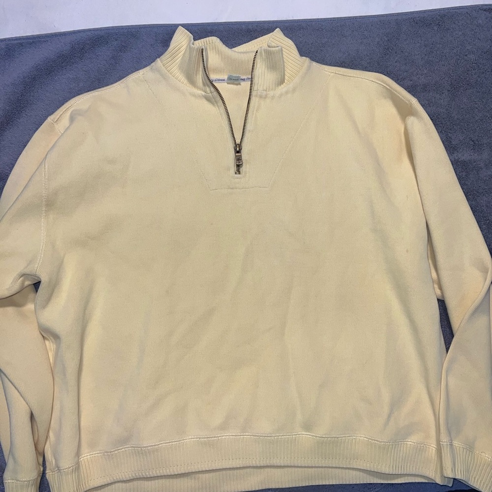 Tommy Bahama Quarter Zip Sweater - Size Small